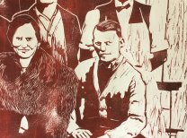 Planet Past, 2021, Linolschnitt, Detail