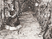 Frida im Schlosspark